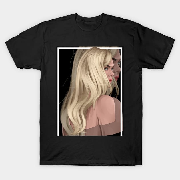 Elle Fanning T-Shirt by Nurkhafif12